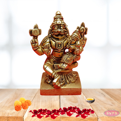 Brass Lakshmi Narasimha Statue Small Size