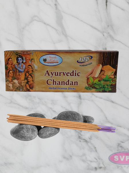 Hand Rolled Chandan Agarbatti – Natural Ayurvedic Sandalwood Incense Sticks