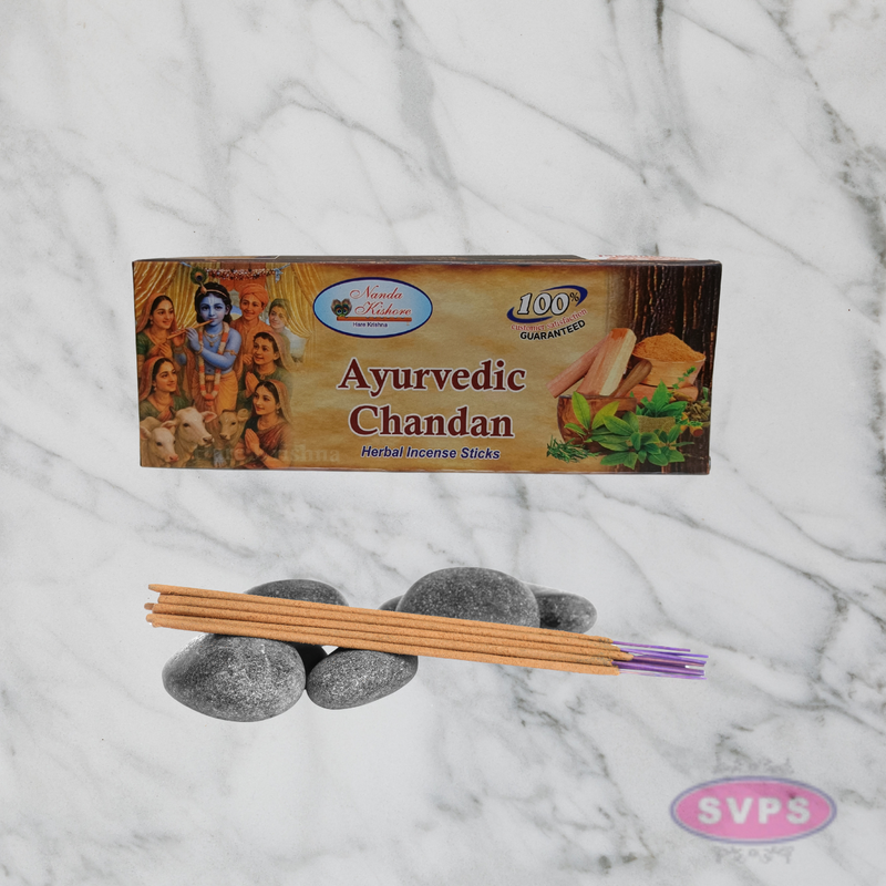 Hand Rolled Chandan Agarbatti – Natural Ayurvedic Sandalwood Incense Sticks
