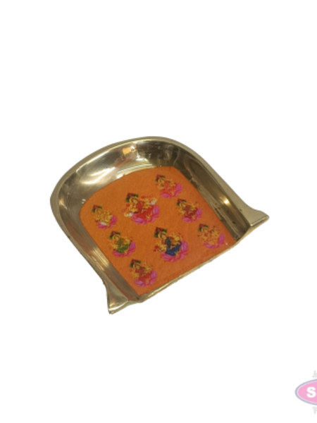 Brass Enamel Work Mini Muram/Soop Set of 2 | 2 Inch Decorative Pooja & Thambulam Tray