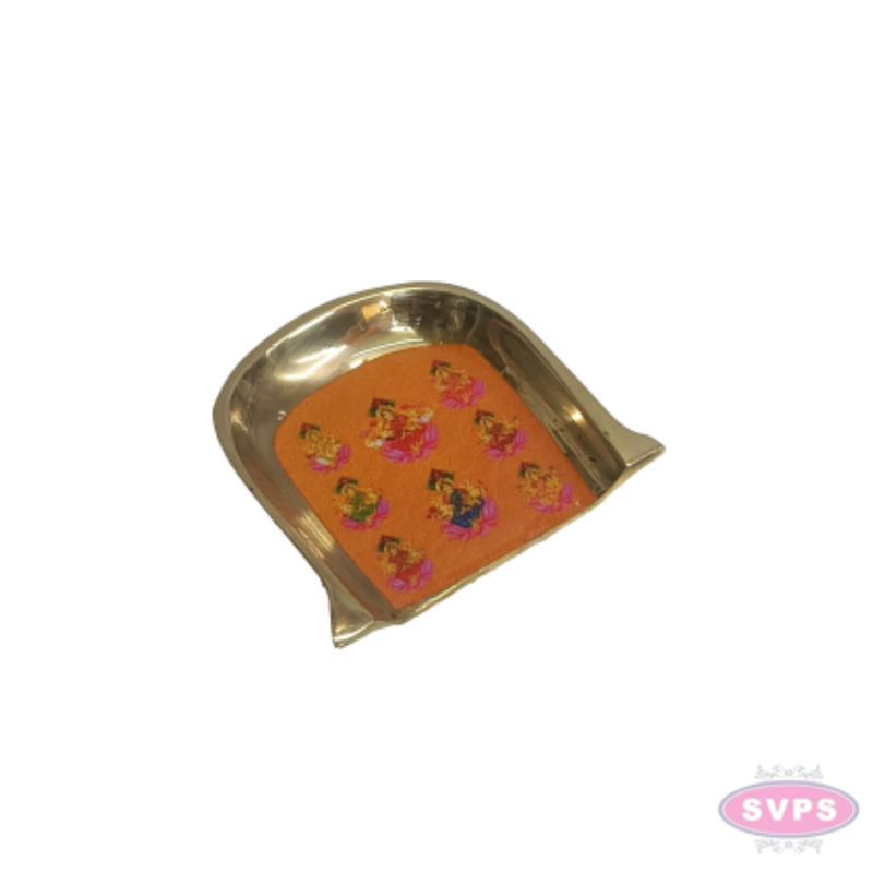 Brass Enamel Work Mini Muram/Soop Set of 2 | 2 Inch Decorative Pooja & Thambulam Tray