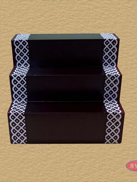 Wooden Step Deity Stand Without Gap - 2 Variant