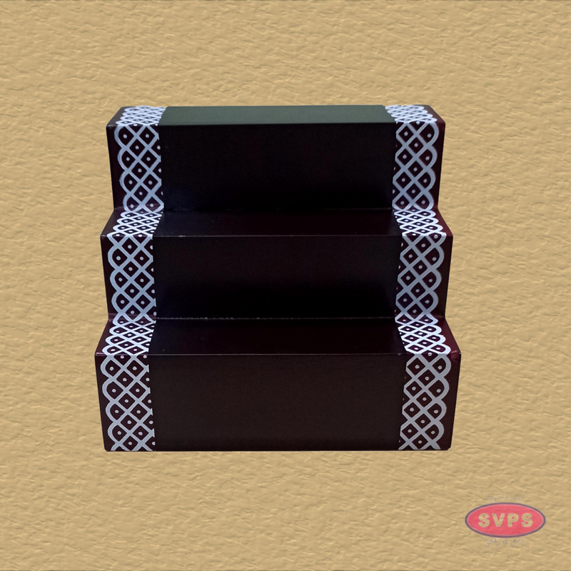 Wooden Step Deity Stand Without Gap - 2 Variant