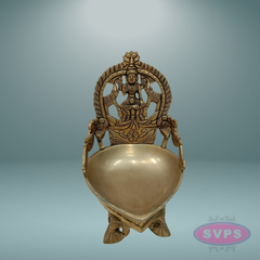 Brass Gajalakshmi Diya For Wealth