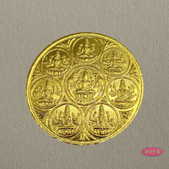 Gold Plated Ashtalakshmi Coin