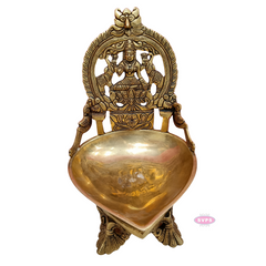 Brass Gajalakshmi Lamp For Wealth