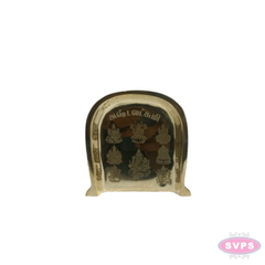 Brass Ashtalakshmi Mini Muram | Embossed Auspicious Pooja Tray for Daily Worship
