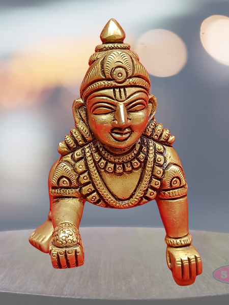 Brass Antique Finish Laddu Gopal