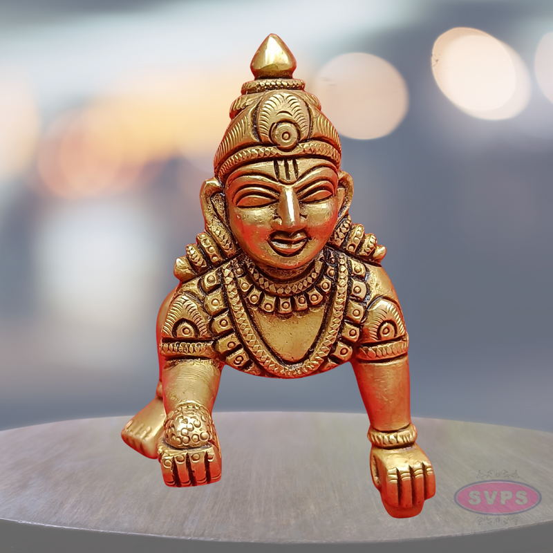 Brass Antique Finish Laddu Gopal