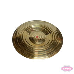 Brass Thambalam Plate – Traditional Round Brass Plate for Pooja, Aarti & Religious Ceremonies