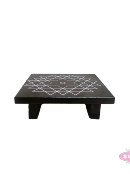 Premium Wooden Sri Chakra Peedam | Mandir Chowki for Idols & Kalash
