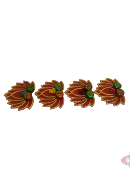 Lotus Design Kumkum Holder | Decorative Haldi Kumkum Stand for Pooja & Return Gifts