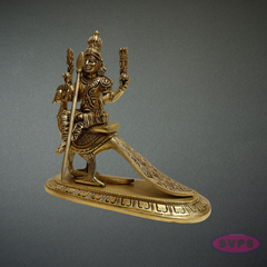 Brass Murugan Idol Sitting on Peacock – Skanda Swamy Statue for Spiritual Decor