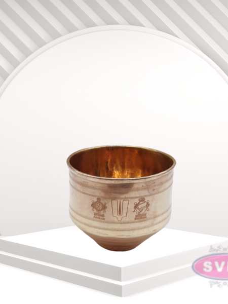 Copper Vattil Thiruman Sangu Chakram / 4 Inches Diameter