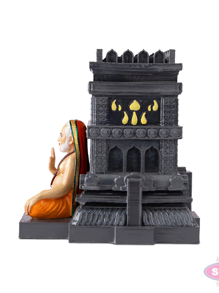 Sri Raghavendra Swamy Brindavana Idol | Divine Guru Statue for Pooja Room & Home Decor