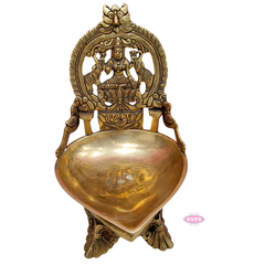 Brass Gajalakshmi Lamp For Wealth