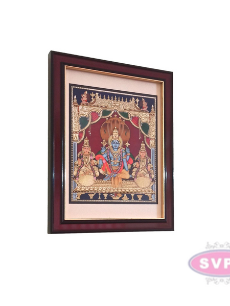 Sri Lakshmi Narayana With Sridevi & Bhudevi Nachiyars Photo Frame