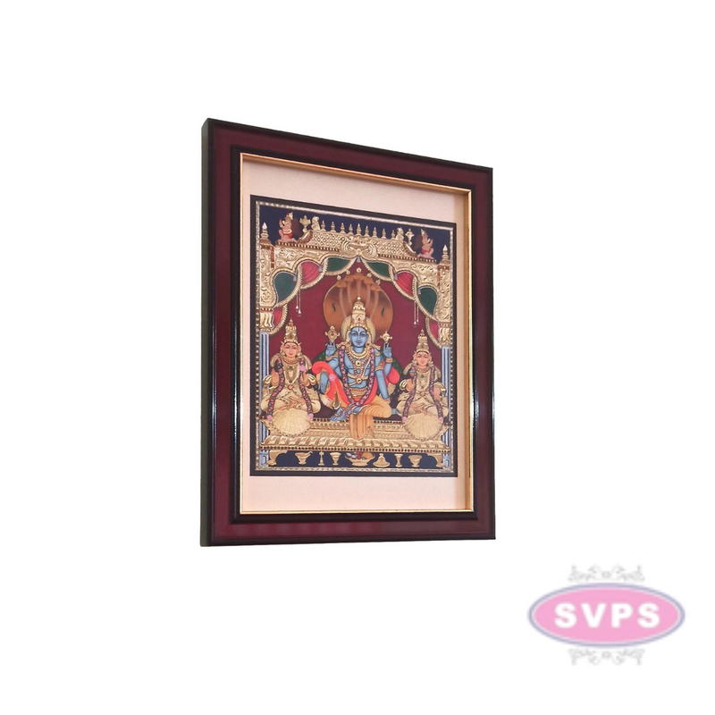 Sri Lakshmi Narayana With Sridevi & Bhudevi Nachiyars Photo Frame