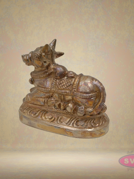 Panchalogam Nandi Small Statue