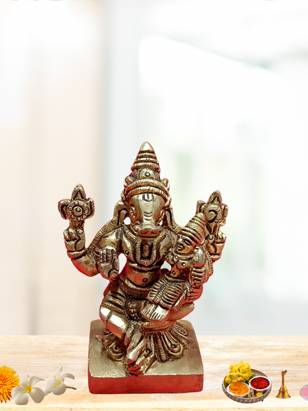Brass Lakshmi Hayagreevar Small Size