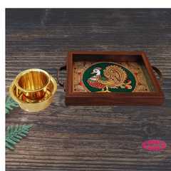 Multipurpose Tanjore style painting Annam Tray