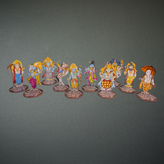 Handcrafted Wooden Dasavatara Stand