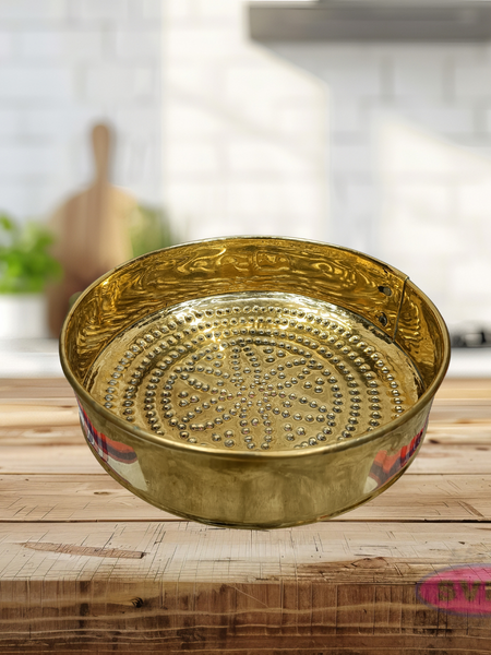 Brass Thirumanjanam Jalladai Plate for Pooja Rituals