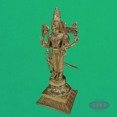 Panchaloham Lord Murugan Idol with Vel & Seval Kodi