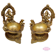 Brass Ganesha Lamp