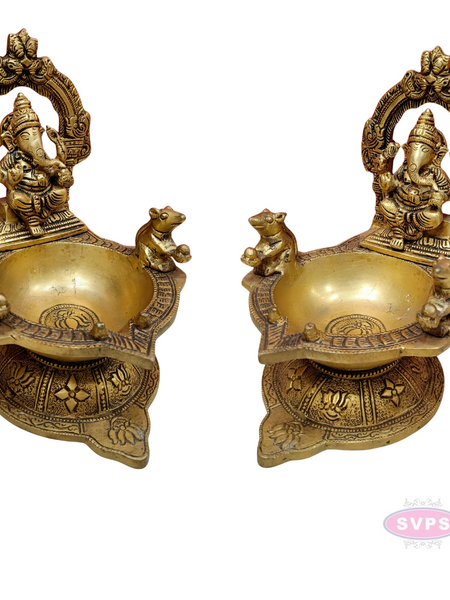 Brass Ganesha Lamp