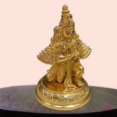 Brass Gold Plated Garudan Idol