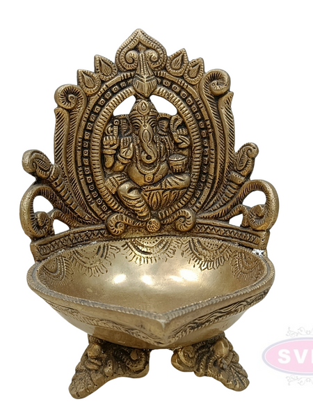 Brass Ganesha Diya For Gift
