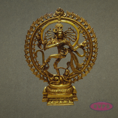 Brass Nataraja Murti with Prabha – Spiritual Home Décor Idol