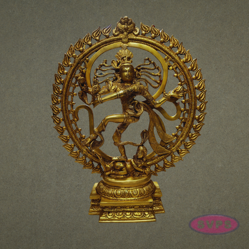 Brass Nataraja Murti with Prabha – Spiritual Home Décor Idol