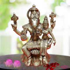 Brass Lakshmi Hayagreevar On Lotus / Home / Temple