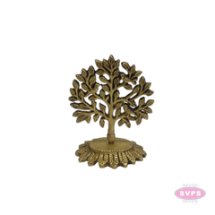 Brass Kalpavriksha Karpaga Virutcham Tree Idol with Birds | Traditional Brass Wish-Fulfilling Tree Showpiece for Home Pooja & Decor