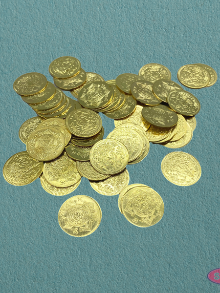 Brass Lakshmi Kubera Coins Set Of 108 Pooja Coins