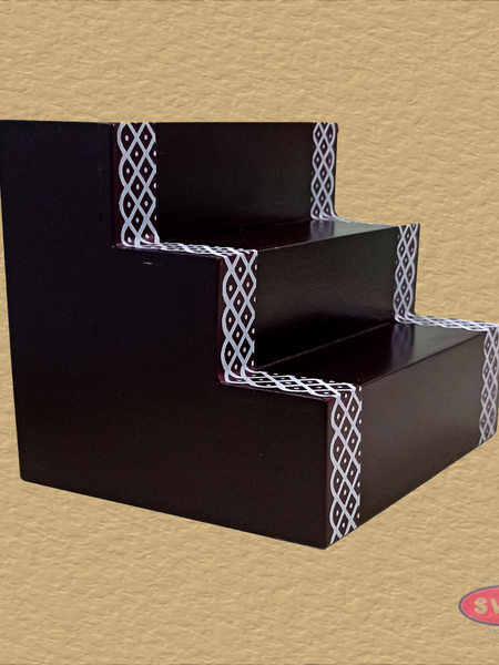 Wooden Step Deity Stand Without Gap - 2 Variant