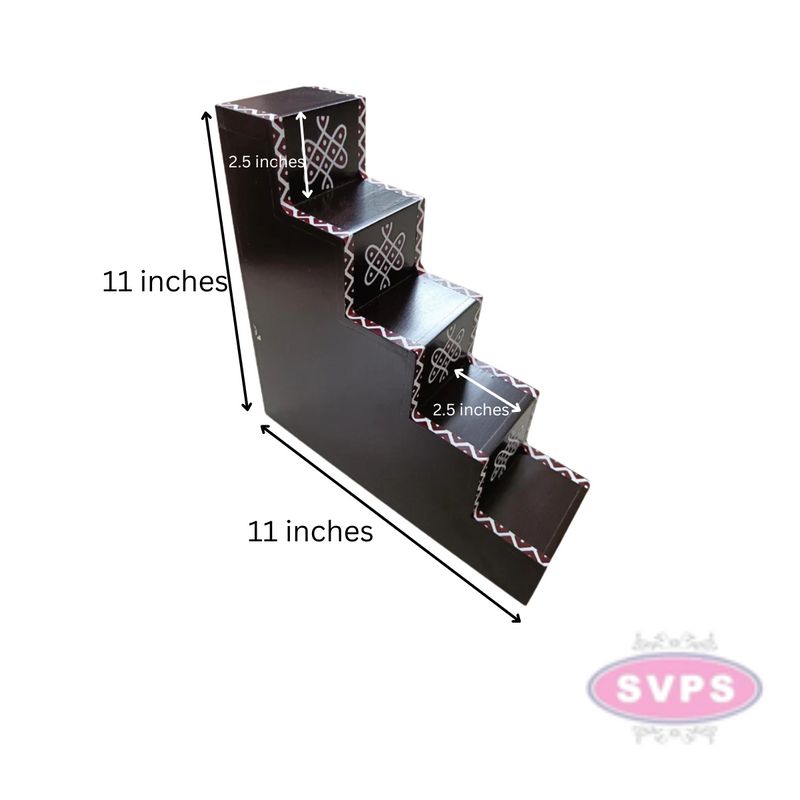 Wooden Pooja Lamp Stand - 2 Variant