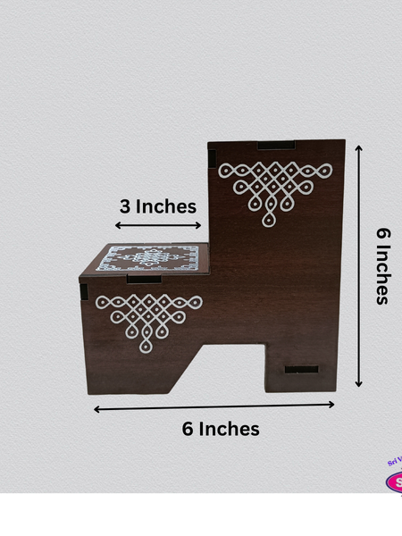 Acrylic Navaratri Golu Step Stand – 2 Steps