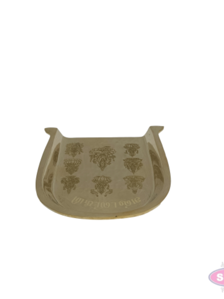 Brass Ashtalakshmi Mini Muram | Embossed Auspicious Pooja Tray for Daily Worship