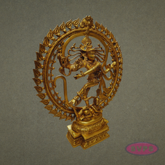 Brass Nataraja Murti with Prabha – Spiritual Home Décor Idol