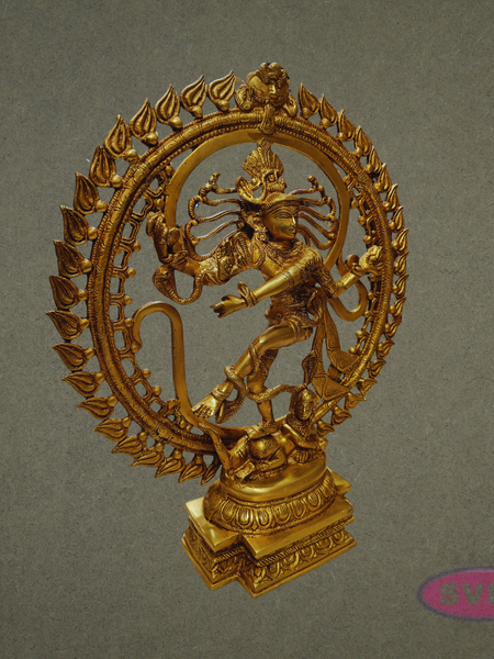 Brass Nataraja Murti with Prabha – Spiritual Home Décor Idol