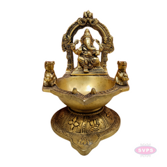 Brass Ganesha Lamp