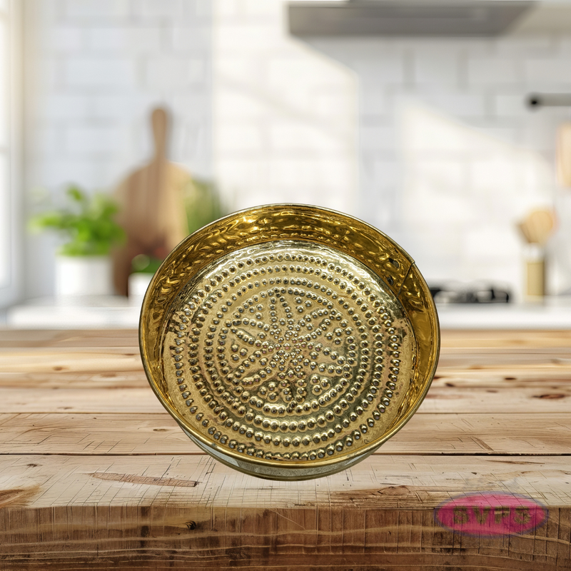 Brass Thirumanjanam Jalladai Plate for Pooja Rituals