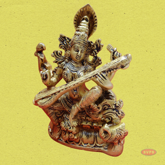 Brass Saraswathi Idol-11 Inches