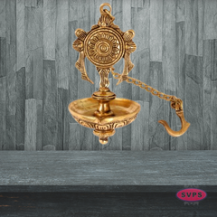 Brass Hanging Shangu Chakra Lamp