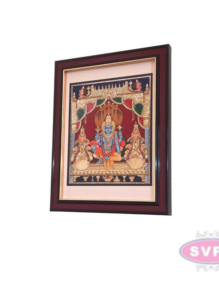 Sri Lakshmi Narayana With Sridevi & Bhudevi Nachiyars Photo Frame