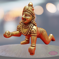Brass Antique Finish Laddu Gopal