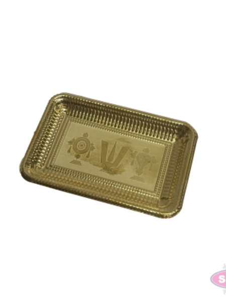 Mini Brass Shankh Chakra Namam Tray – Set of 2 | Traditional Pooja Thambulam Return Gift